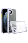 Mey İthalat® iPhone 11 Pro Kılıf Miami Şeffaf Silikon - Lila