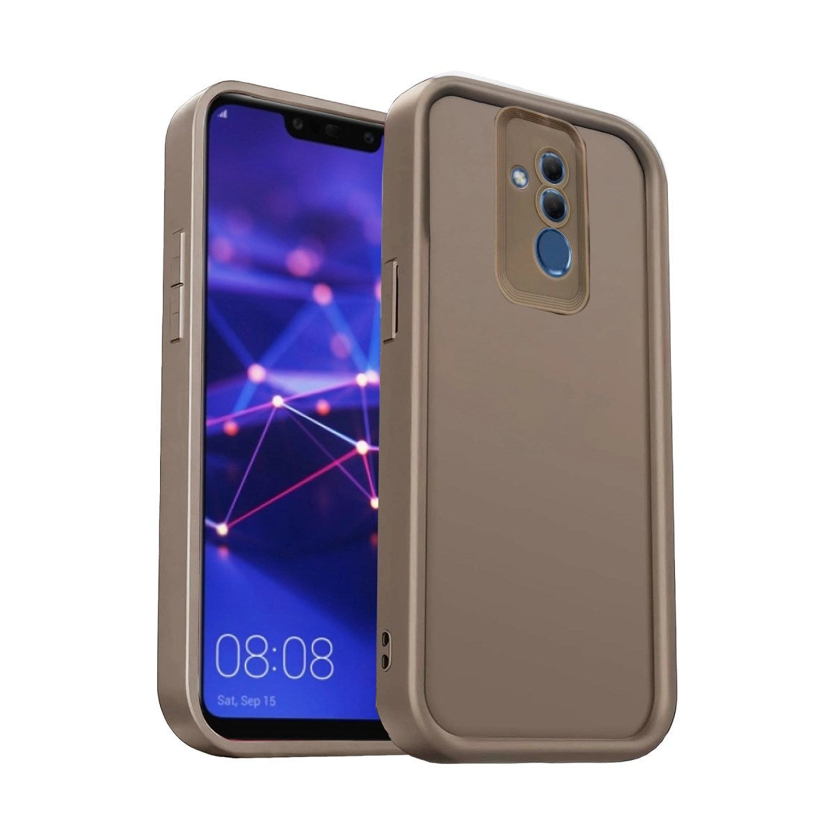 Mey İthalat® Huawei Mate 20 Lite Kılıf Viera Silikon - Kahverengi