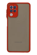 Mey İthalat® Samsung Galaxy A22 Kılıf Montreal Silikon Kapak - Kırmızı