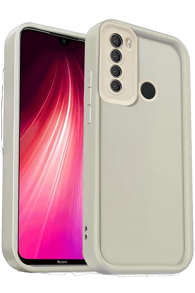 Mey İthalat® Redmi Note 8 Kılıf Viera Silikon - Krem