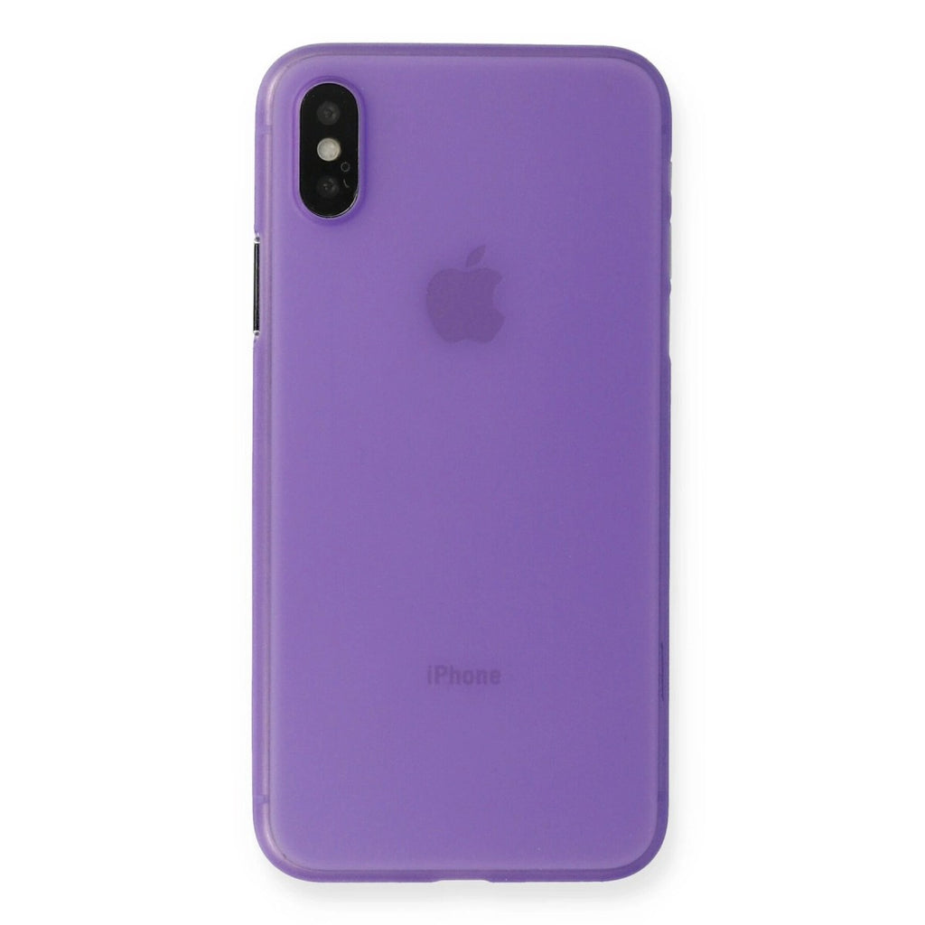Mey İthalat® iPhone XS Max Kılıf PP Ultra İnce Kapak - Mor