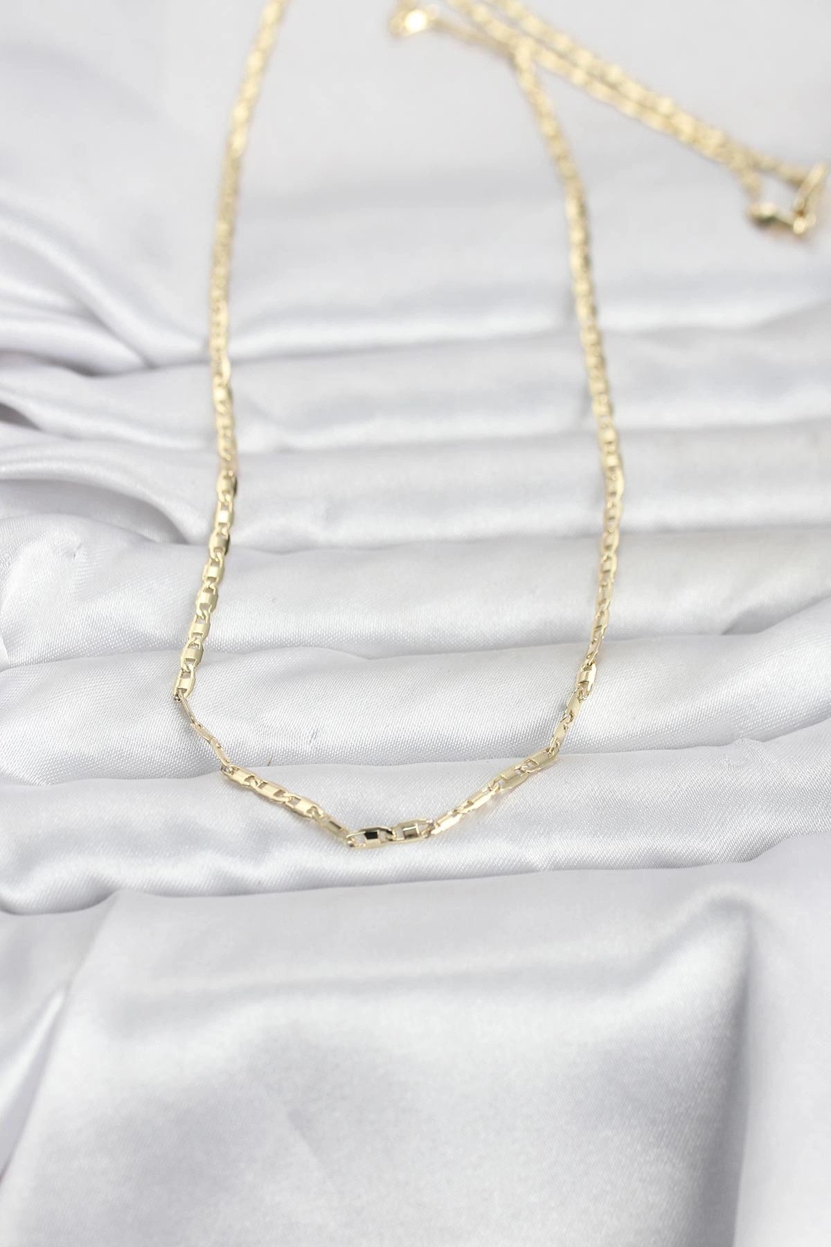 Mey İthalat® CM 14K Gold Renk Gemici Zincir Model 60 cm Kadın Kolye