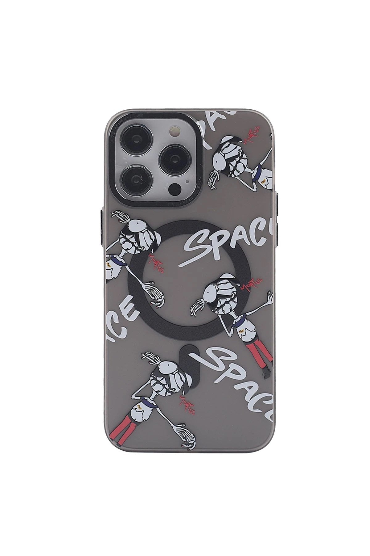 Mey İthalat® iPhone 12 Pro Max Kılıf Apollo Magneticsafe Desenli Kapak - Apollo Siyah - 3