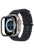 Mey İthalat® Watch Ultra 49mm Alüminyum Kasa Cam Ekran Koruyucu - Gri