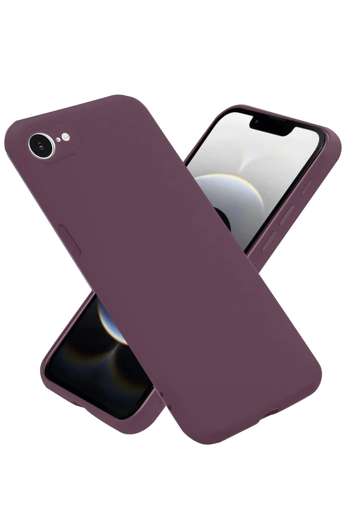 Mey İthalat® iPhone 16E Kılıf First Silikon - Mürdüm