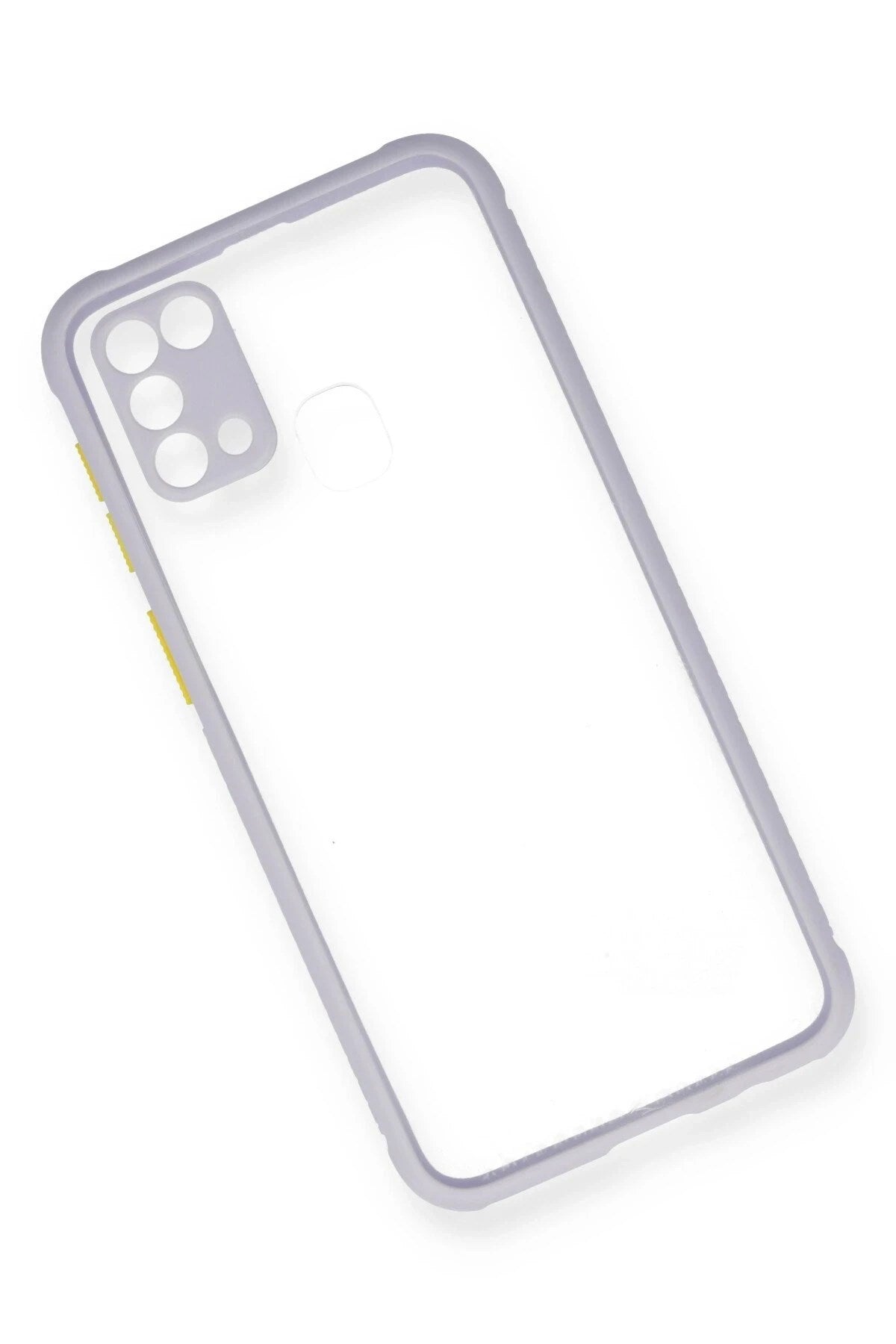 Mey İthalat® Samsung Galaxy M31 Kılıf Miami Şeffaf Silikon - Lila