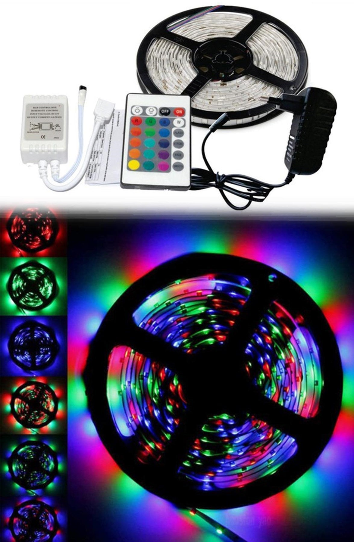 5 mt 20 Fonksiyonlu Uzaktan Kumandalı RGB Gaming Led Şerit Işık