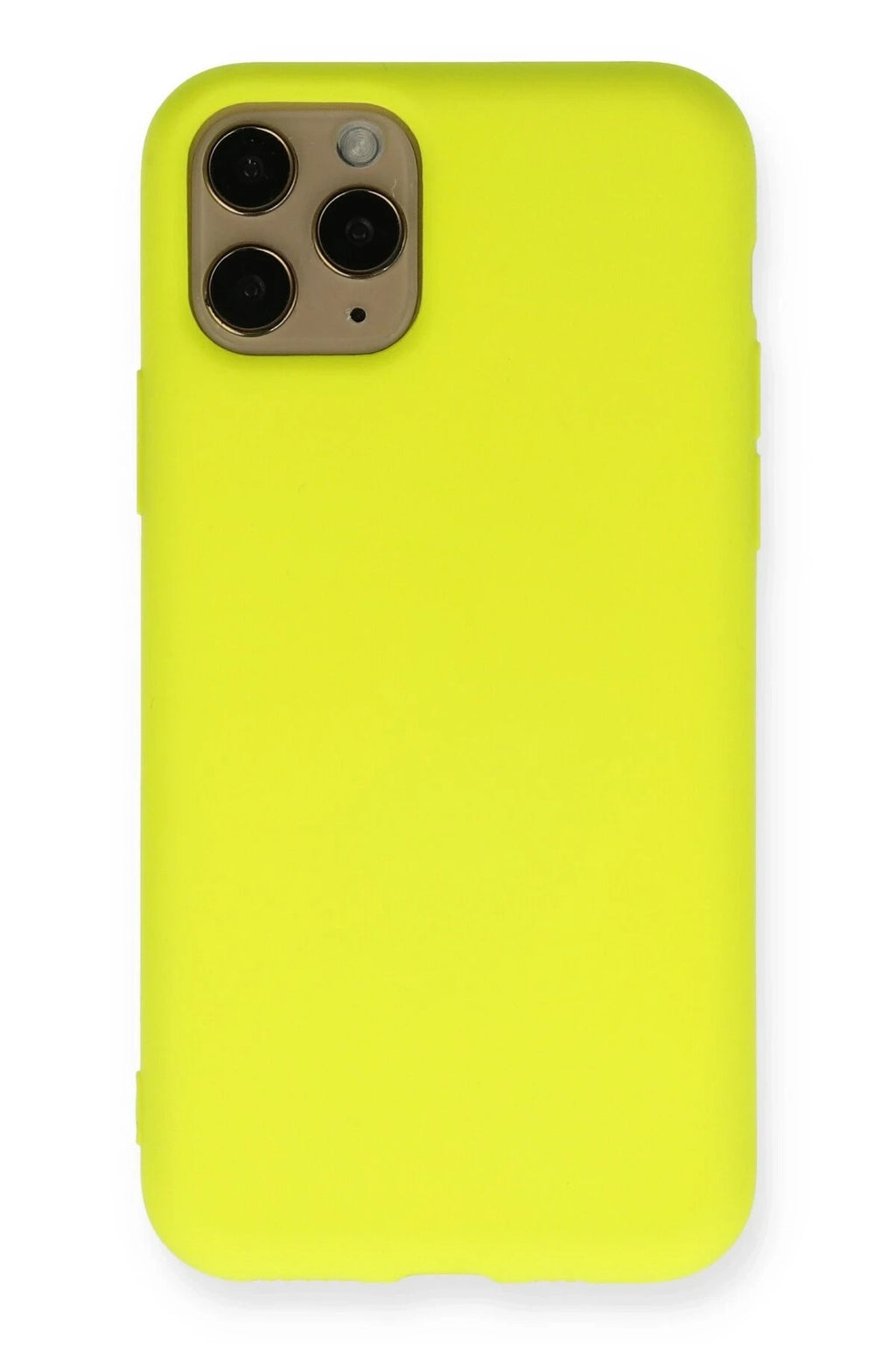 Mey İthalat® iPhone 11 Pro Kılıf Nano içi Kadife Silikon - Sarı
