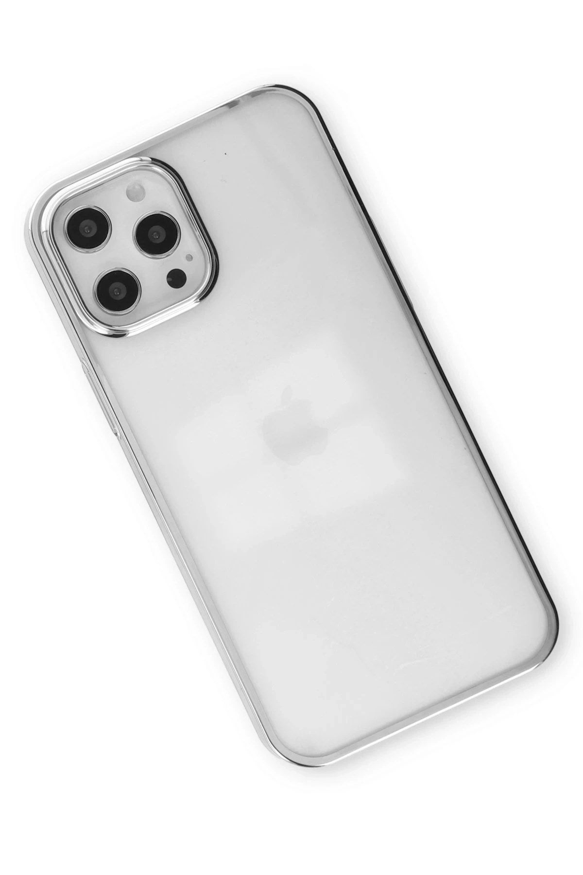 Mey İthalat® iPhone 12 Pro Max Kılıf Element Silikon - Gümüş