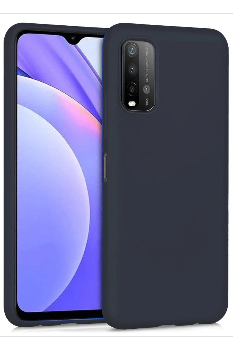 Mey İthalat® Redmi 9T Kılıf Nano içi Kadife Silikon - Siyah