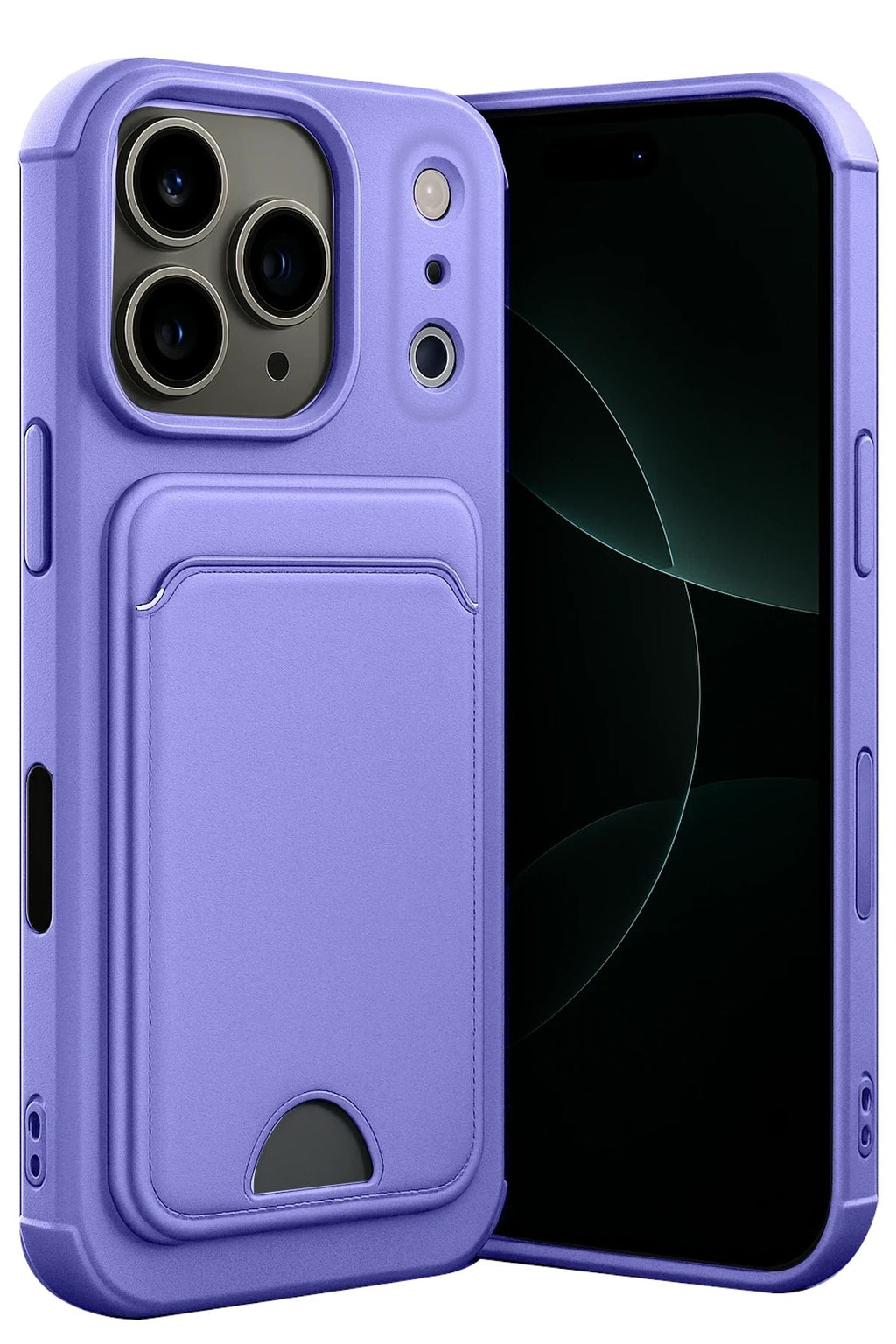Mey İthalat® iPhone 17 Pro Max Kelvin Kartvizitli Silikon - Lila