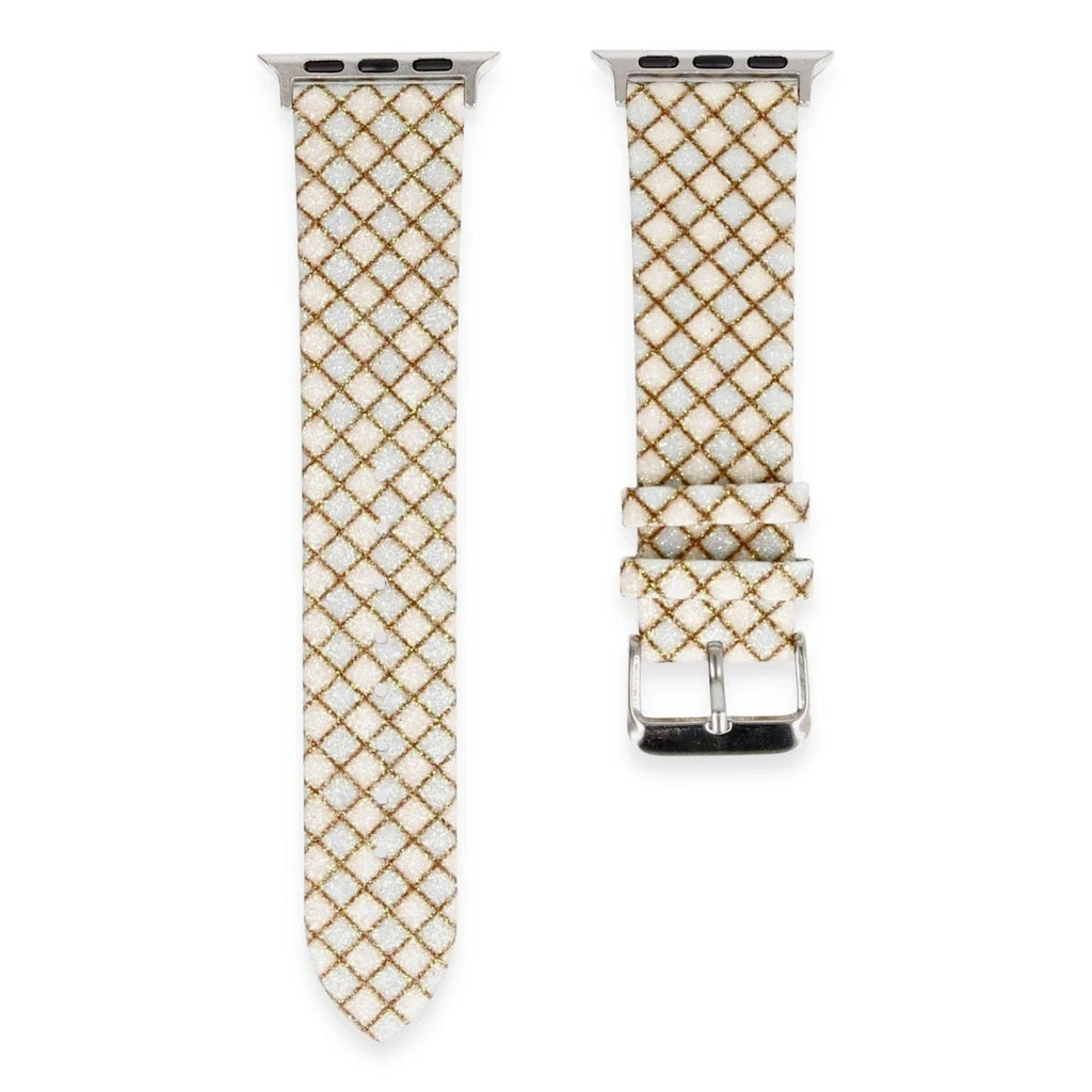 Mey İthalat® Watch 38mm Karo Motif Kordon - Mavi