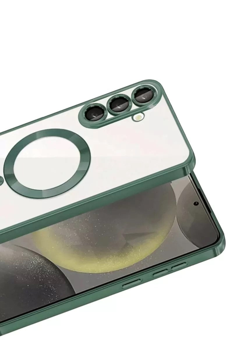 Mey İthalat® Samsung Galaxy A37 5G Kross Magneticsafe Kapak - Koyu Yeşil