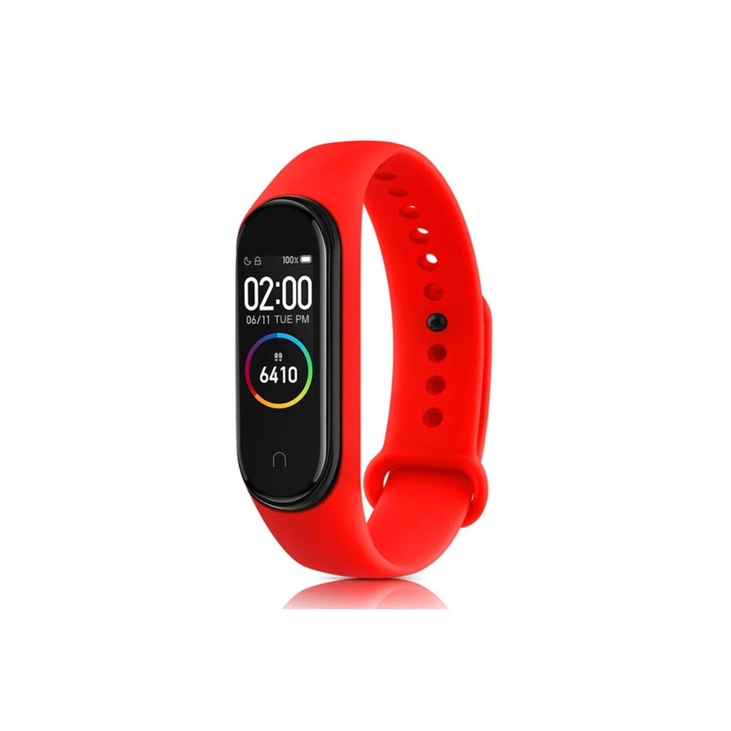 Mey İthalat® Mi Band 4 Klasik Kordon - Kırmızı