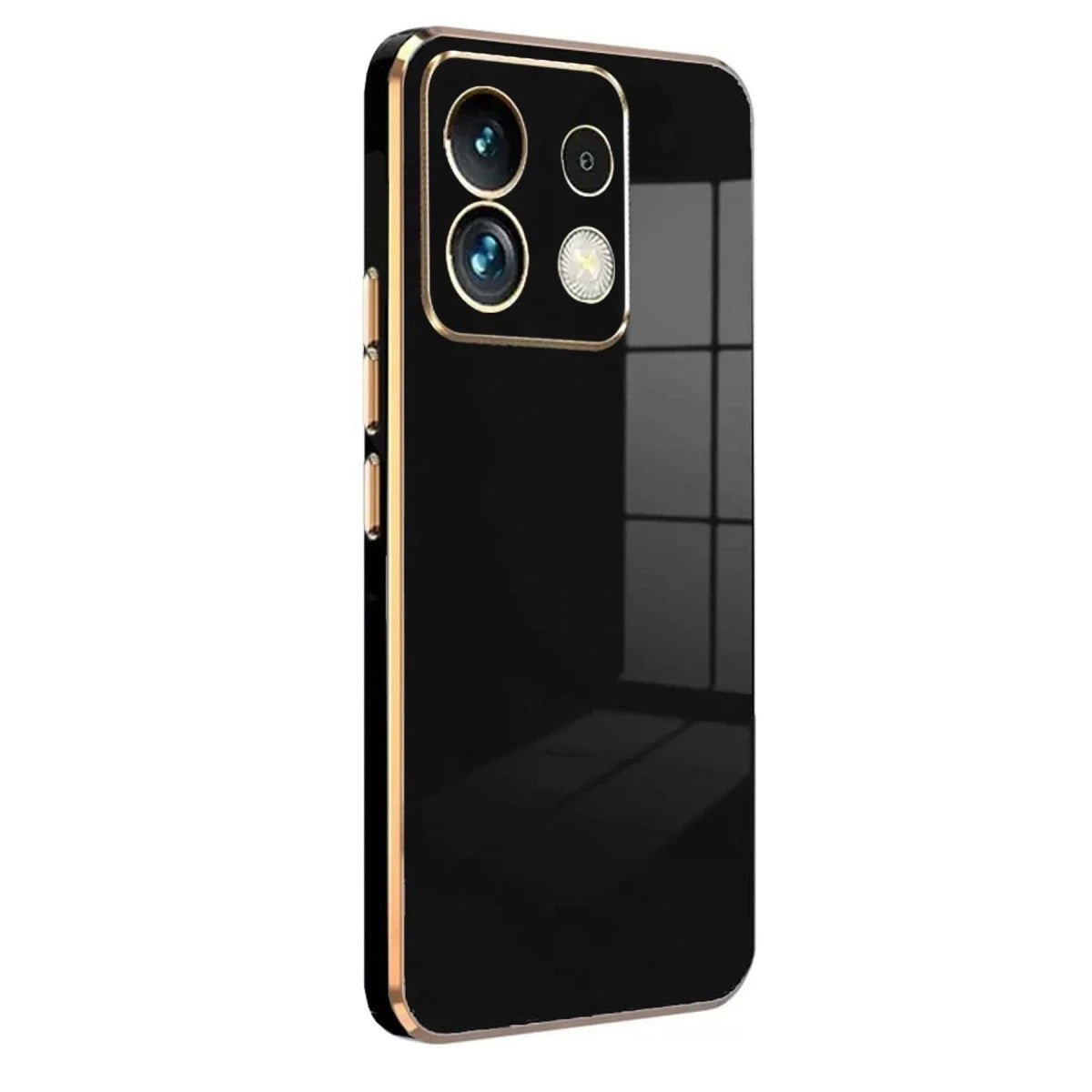 Mey İthalat® Poco M6 Pro 4G Kılıf Volet Silikon - Siyah