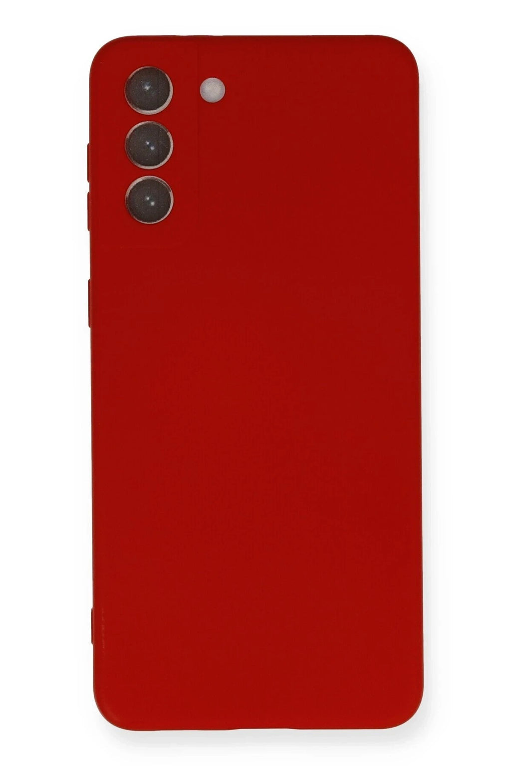 Mey İthalat® Samsung Galaxy S21 Plus Kılıf Nano içi Kadife Silikon - Kırmızı