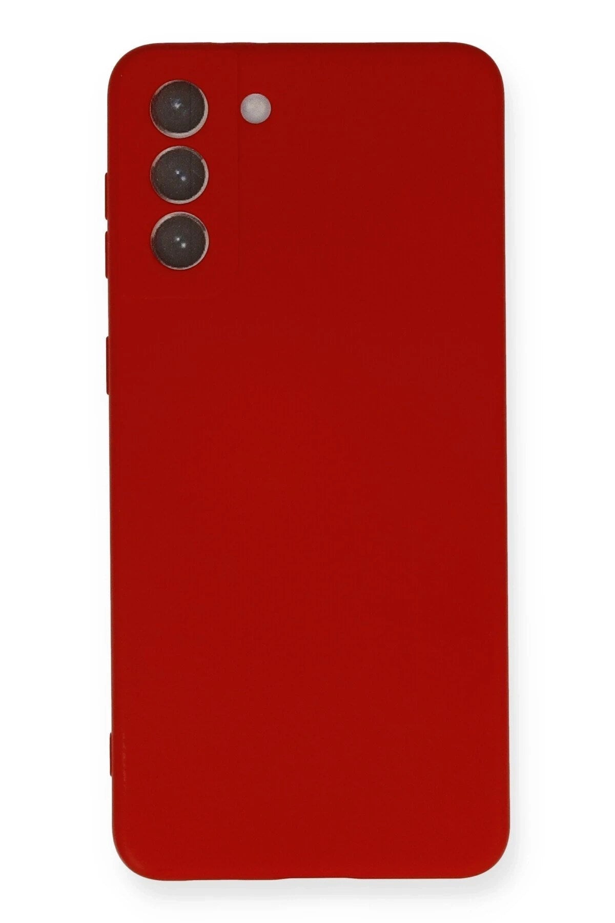 Mey İthalat® Samsung Galaxy S21 Plus Kılıf Nano içi Kadife Silikon - Kırmızı