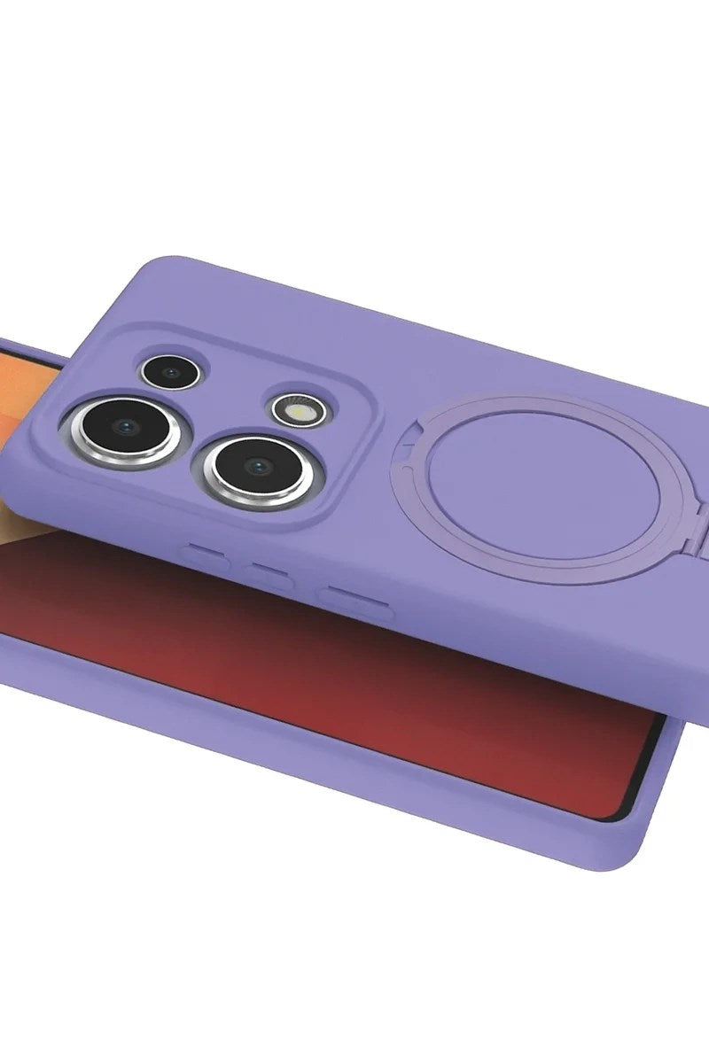 Mey İthalat® Redmi Note 13 Pro 4G Regal Magsafe Standlı Kapak - Lila