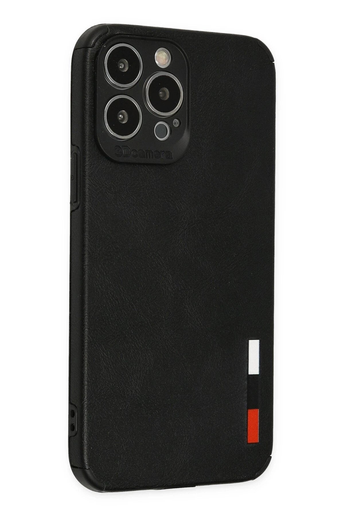 Mey İthalat® iPhone 13 Pro Max Kılıf Loop Deri Silikon - Siyah