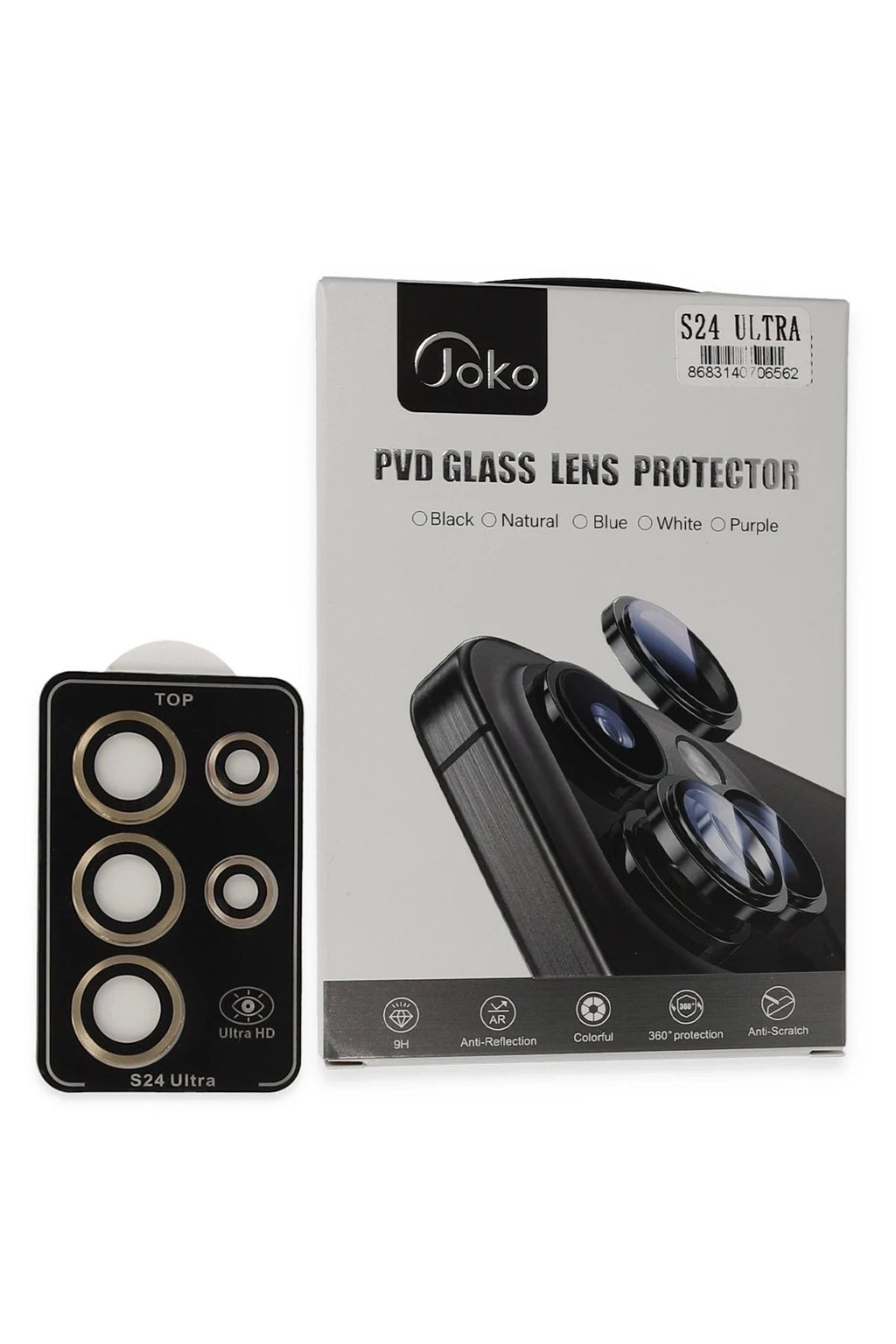 Mey İthalat® Samsung Galaxy S24 Ultra PVD Metal Kamera Lens - Gold