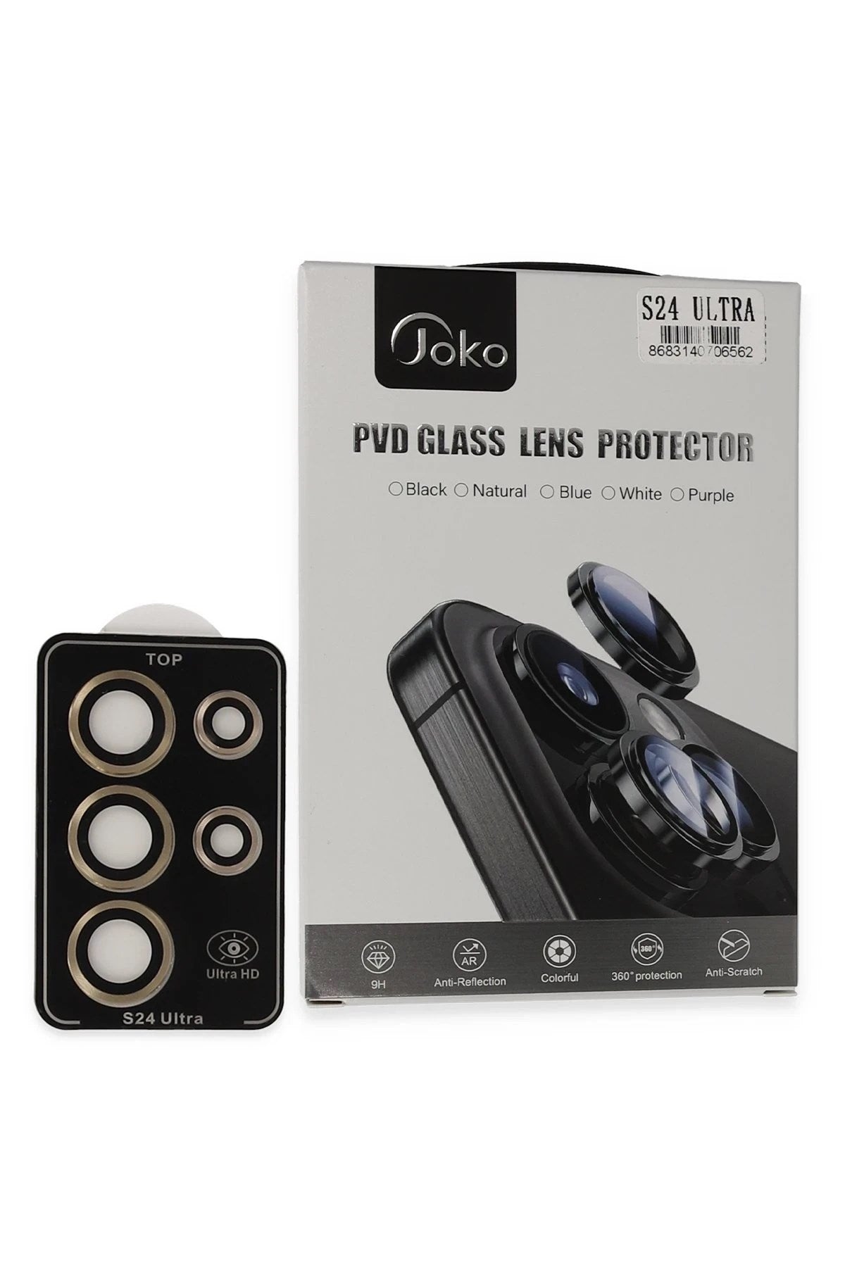 Mey İthalat® Samsung Galaxy S24 Ultra PVD Metal Kamera Lens - Gold