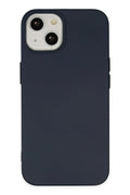 Mey İthalat® iPhone 14 Plus Kılıf Nano içi Kadife Silikon - Lacivert