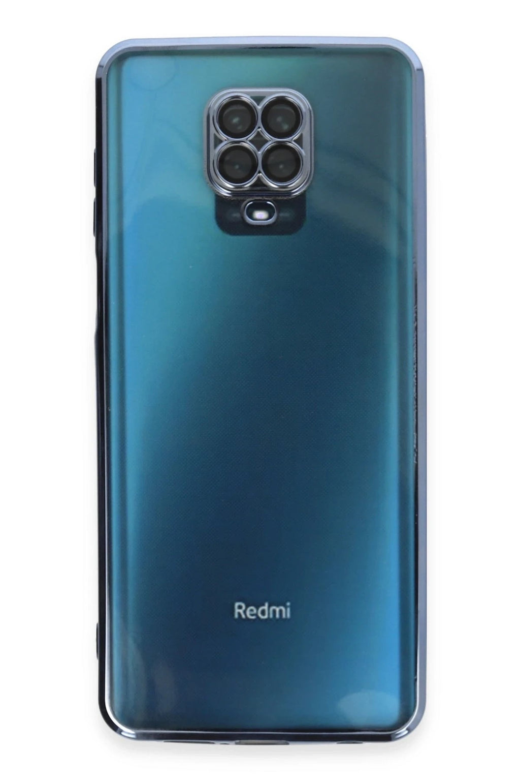 Mey İthalat® Redmi Note 9 Pro Kılıf Lensli Silikon - Açık Mavi