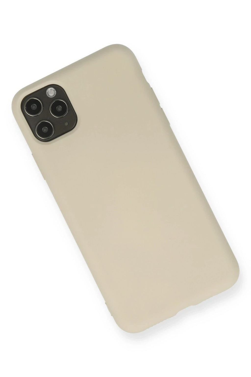 Mey İthalat® iPhone 11 Pro Max Kılıf Nano içi Kadife Silikon - Bej