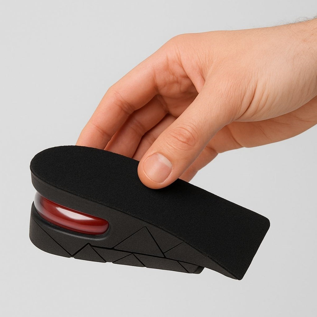 5 cm Boy Uzatıcı Silikon Ortopedik Topuk Tabanlık – Yüksek Konforlu Gizli Yükseltici Ped (Unisex)