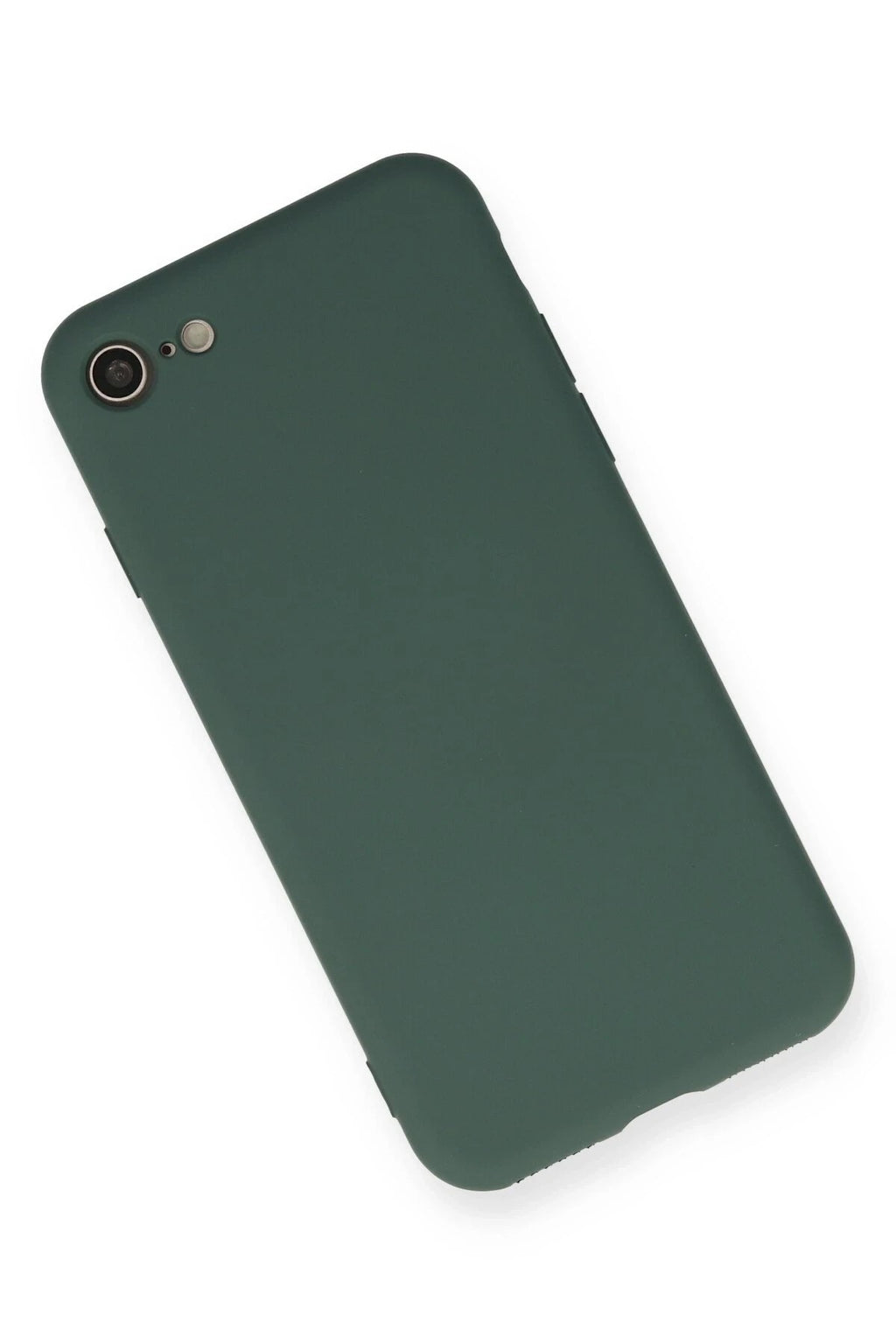 Mey İthalat® iPhone 7 Kılıf Nano içi Kadife Silikon - Koyu Yeşil