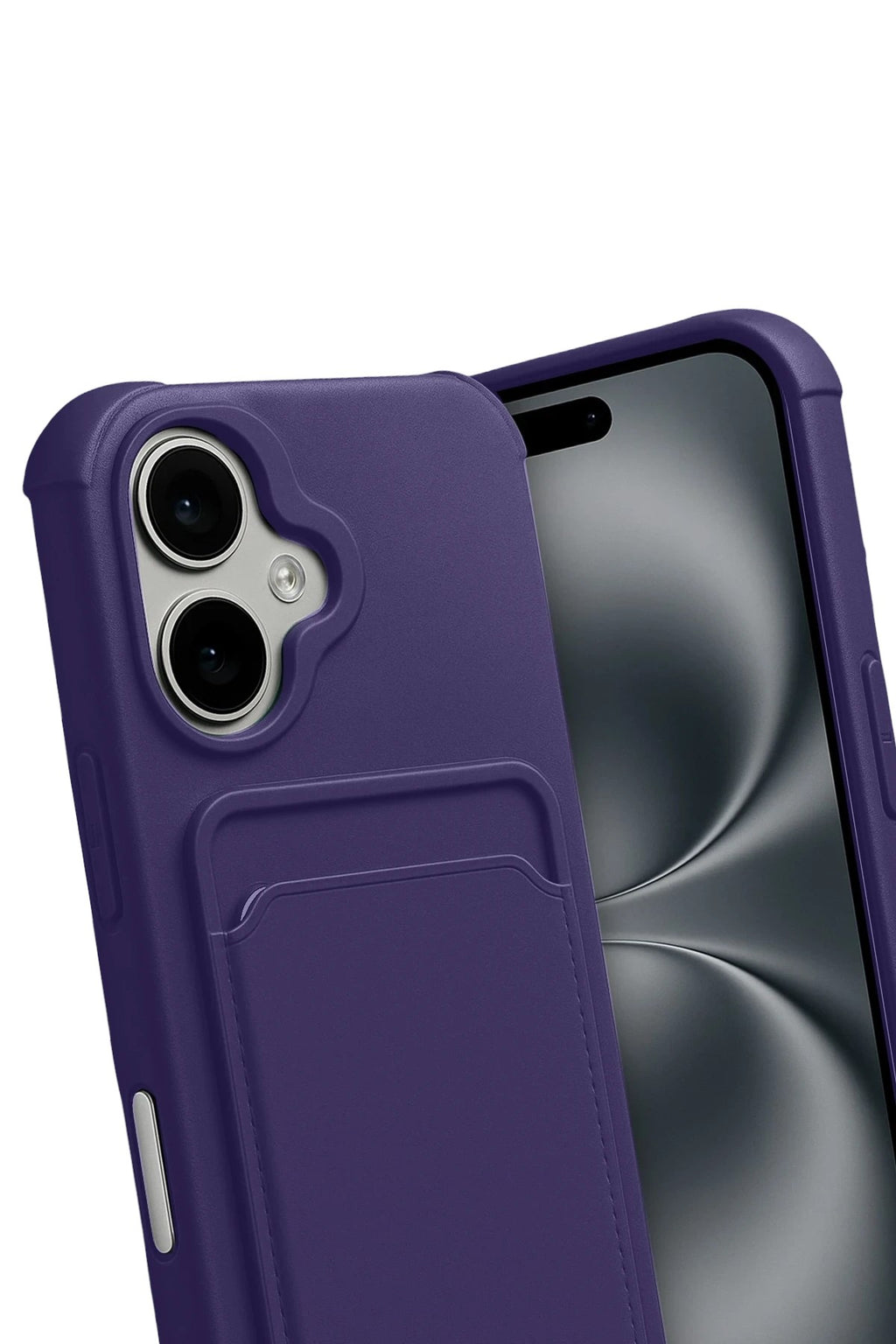 Mey İthalat® iPhone 17 Kelvin Kartvizitli Silikon - Derin Mor