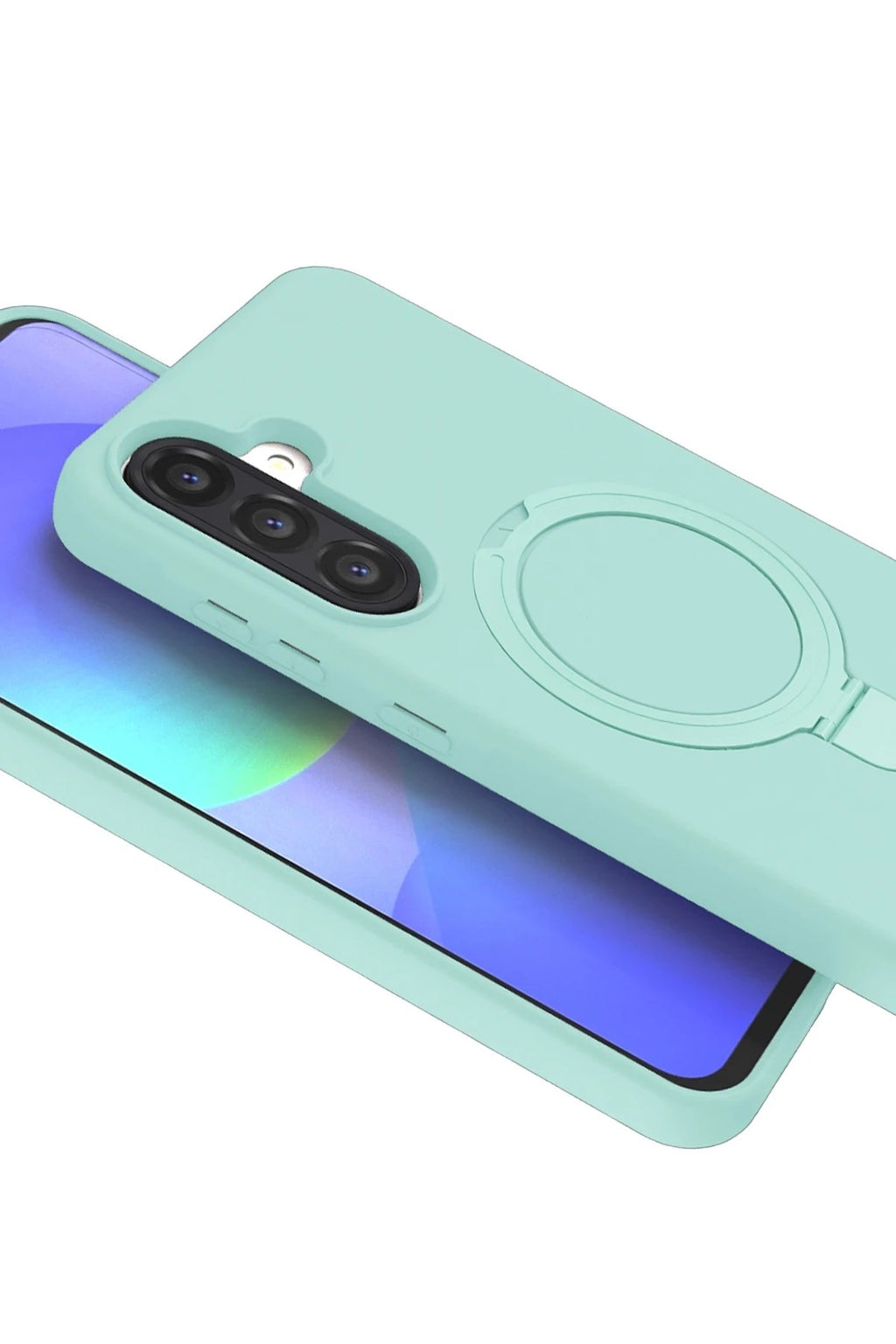 Mey İthalat® Samsung Galaxy A56 Regal Magsafe Standlı Kapak - Su Yeşili