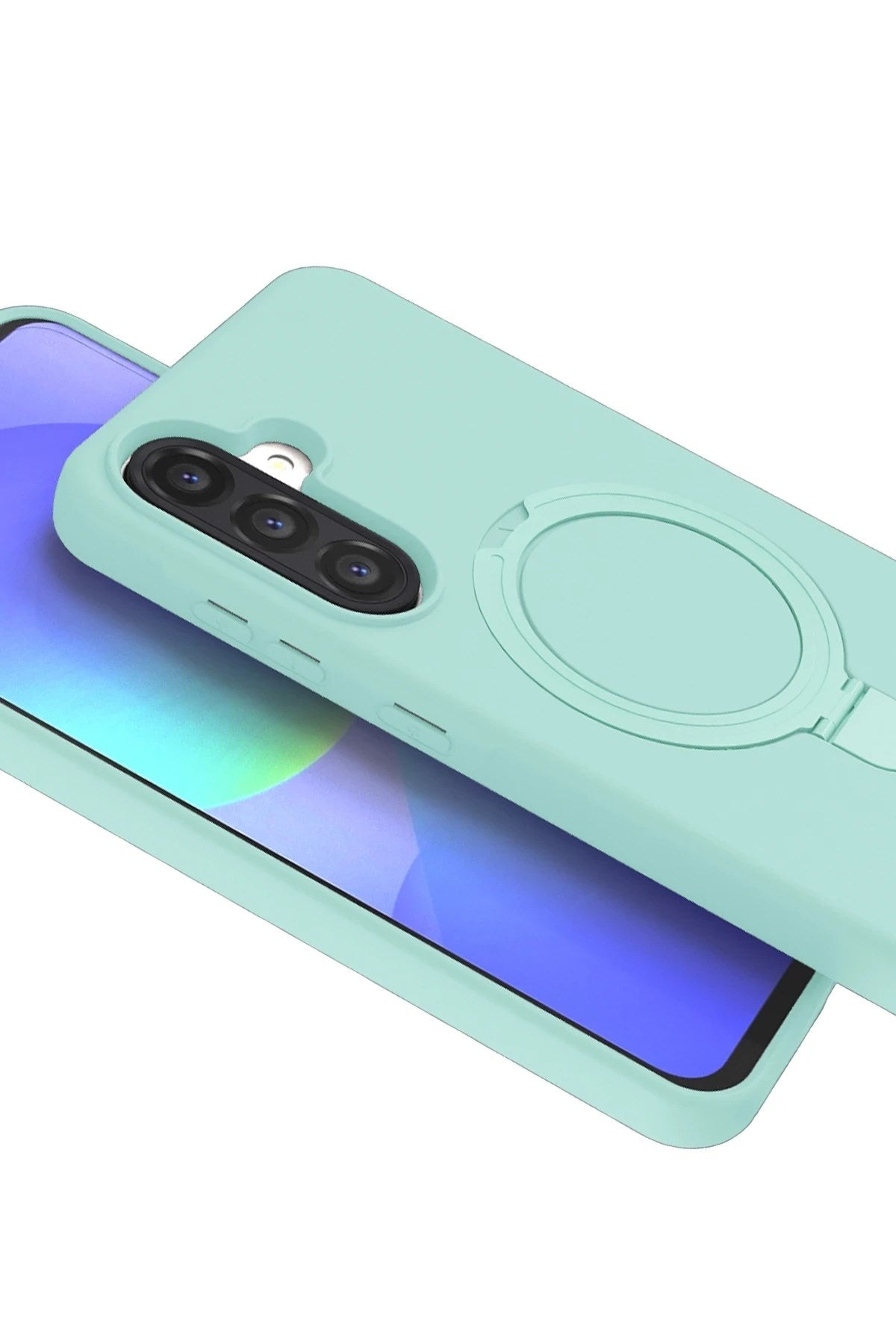 Mey İthalat® Samsung Galaxy A56 Regal Magsafe Standlı Kapak - Su Yeşili
