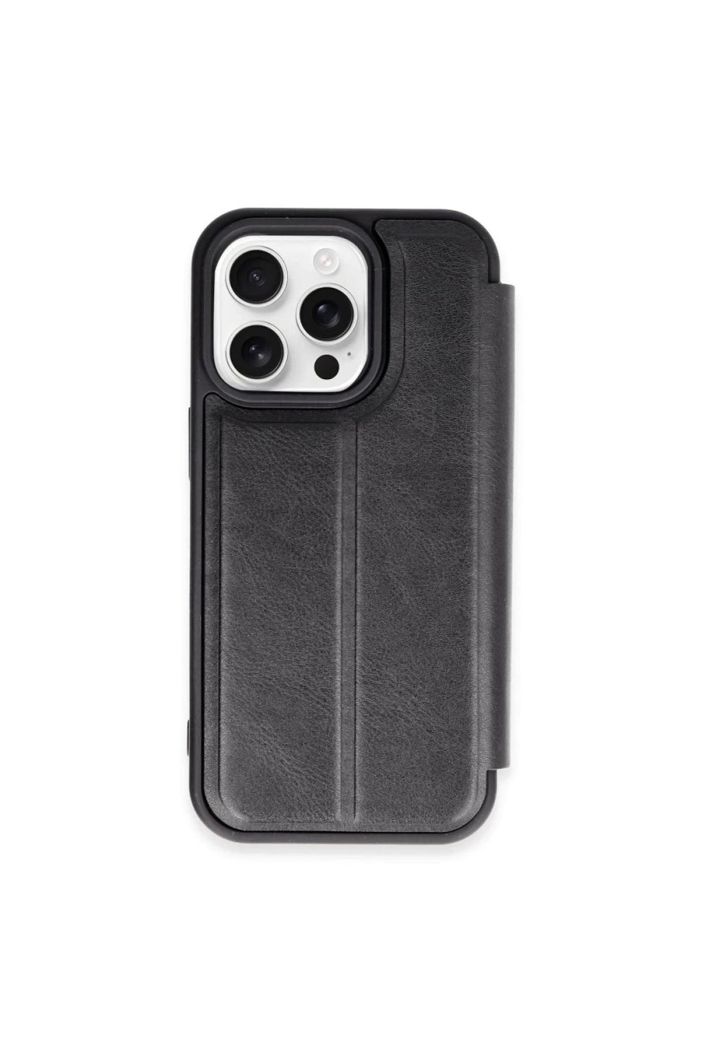 Mey İthalat® iPhone 15 Pro Max Kılıf Flip Cover - Siyah