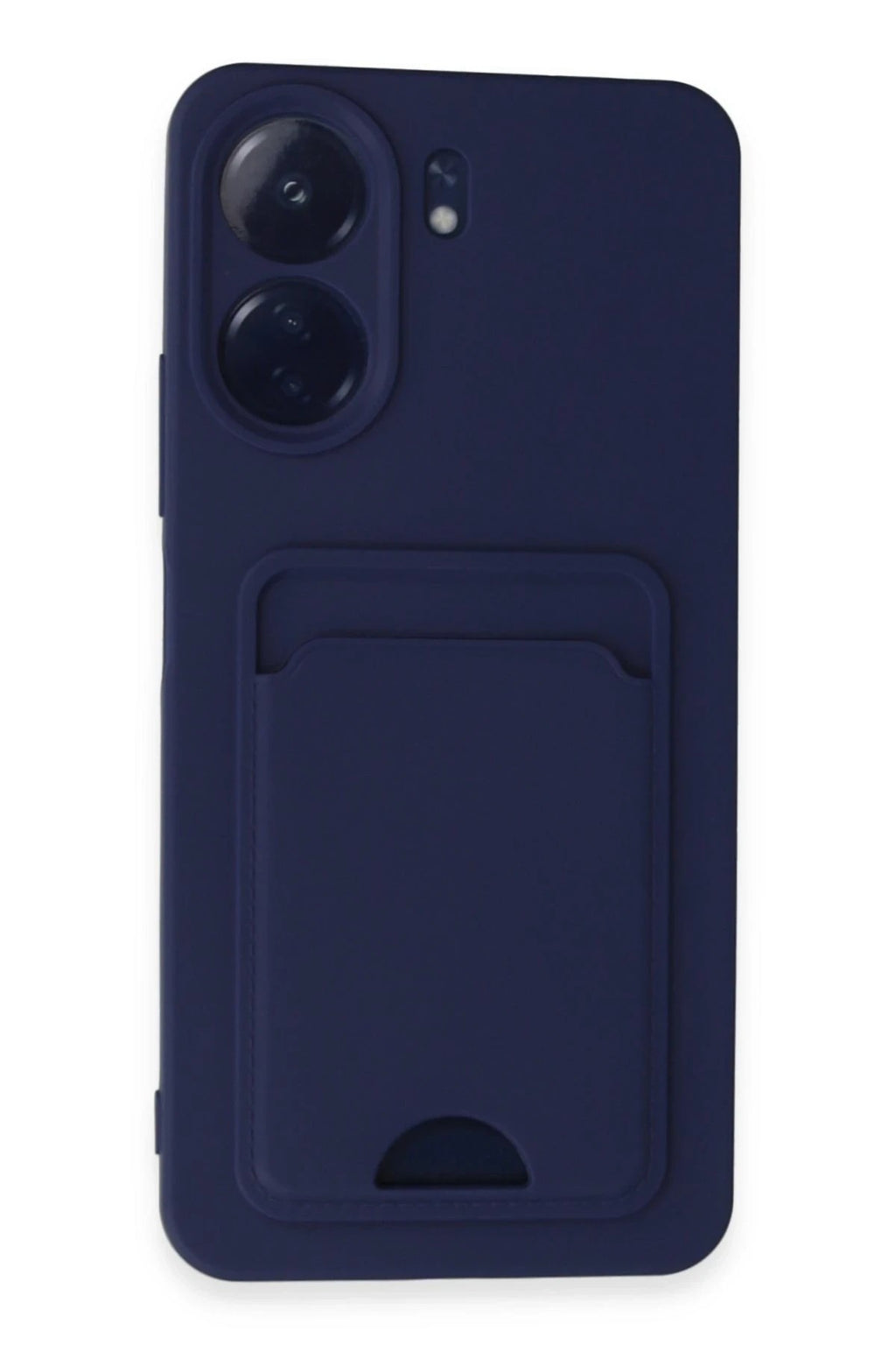 Mey İthalat® Redmi 13C Kılıf Kelvin Kartvizitli Silikon - Lacivert