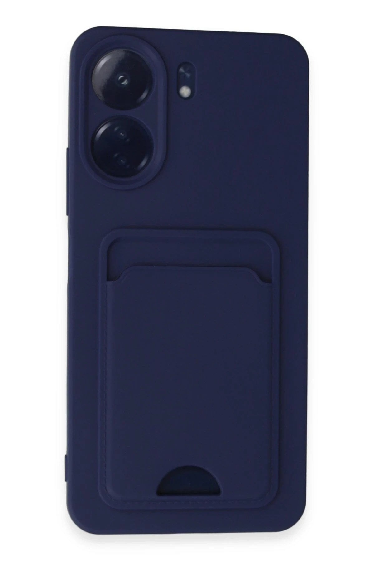 Mey İthalat® Redmi 13C Kılıf Kelvin Kartvizitli Silikon - Lacivert