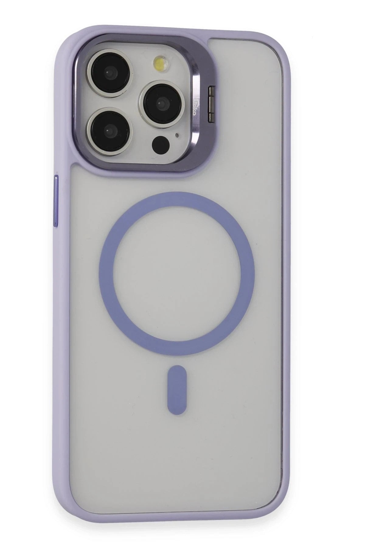 Mey İthalat® iPhone 15 Pro Max Kılıf Roblox Lens Magsafe Standlı Kapak - Lila