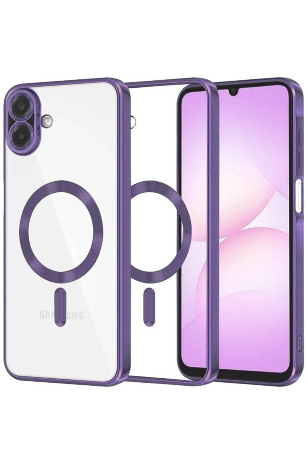 Mey İthalat® Samsung Galaxy A07 4G Kross Magneticsafe Kapak - Mor