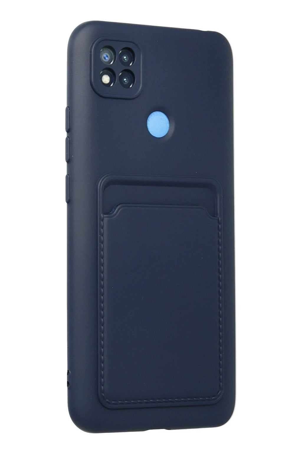 Mey İthalat® Redmi 9C Kılıf Kelvin Kartvizitli Silikon - Lacivert