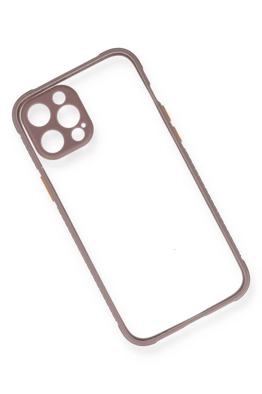 Mey İthalat® iPhone 12 Pro Max Kılıf Miami Şeffaf Silikon - Açık Mor