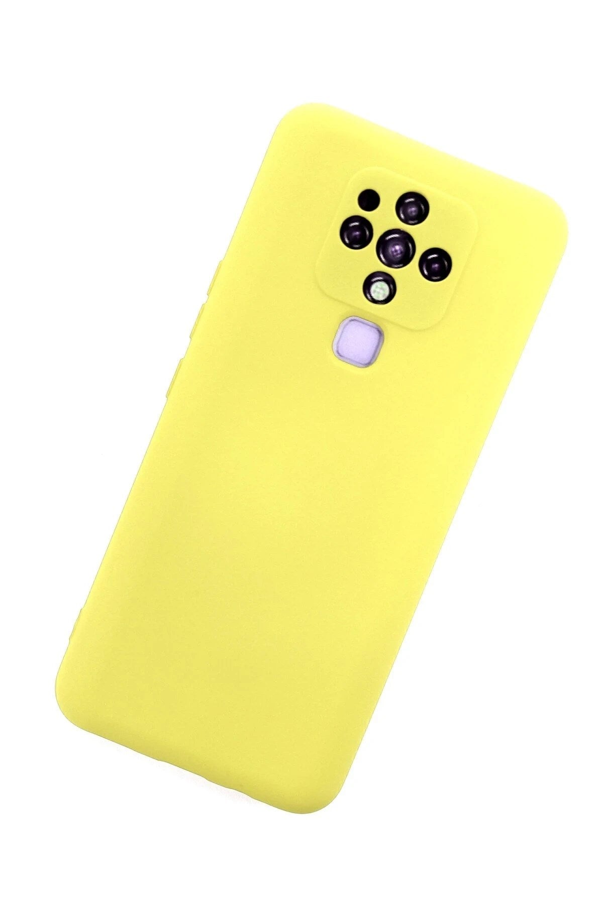 Mey İthalat® Tecno Camon 16 Kılıf Nano içi Kadife Silikon - Sarı