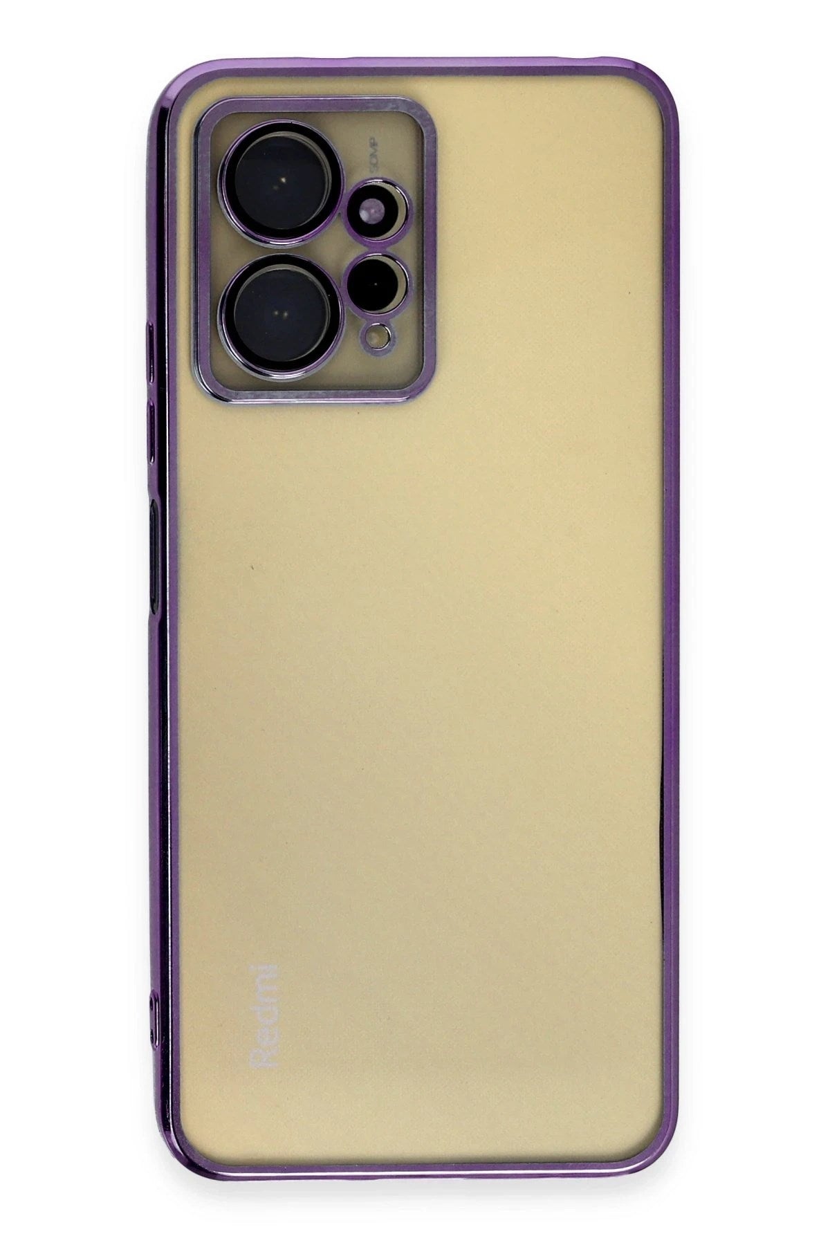 Mey İthalat® Redmi Note 12 4G Kılıf Lensli Silikon - Mor