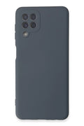 Mey İthalat® Samsung Galaxy A22 Kılıf Nano içi Kadife Silikon - Gri
