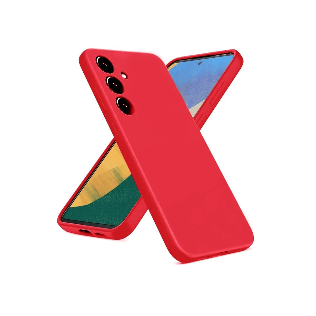 Mey İthalat® Samsung Galaxy A36 Kılıf Nano içi Kadife Silikon - Kırmızı