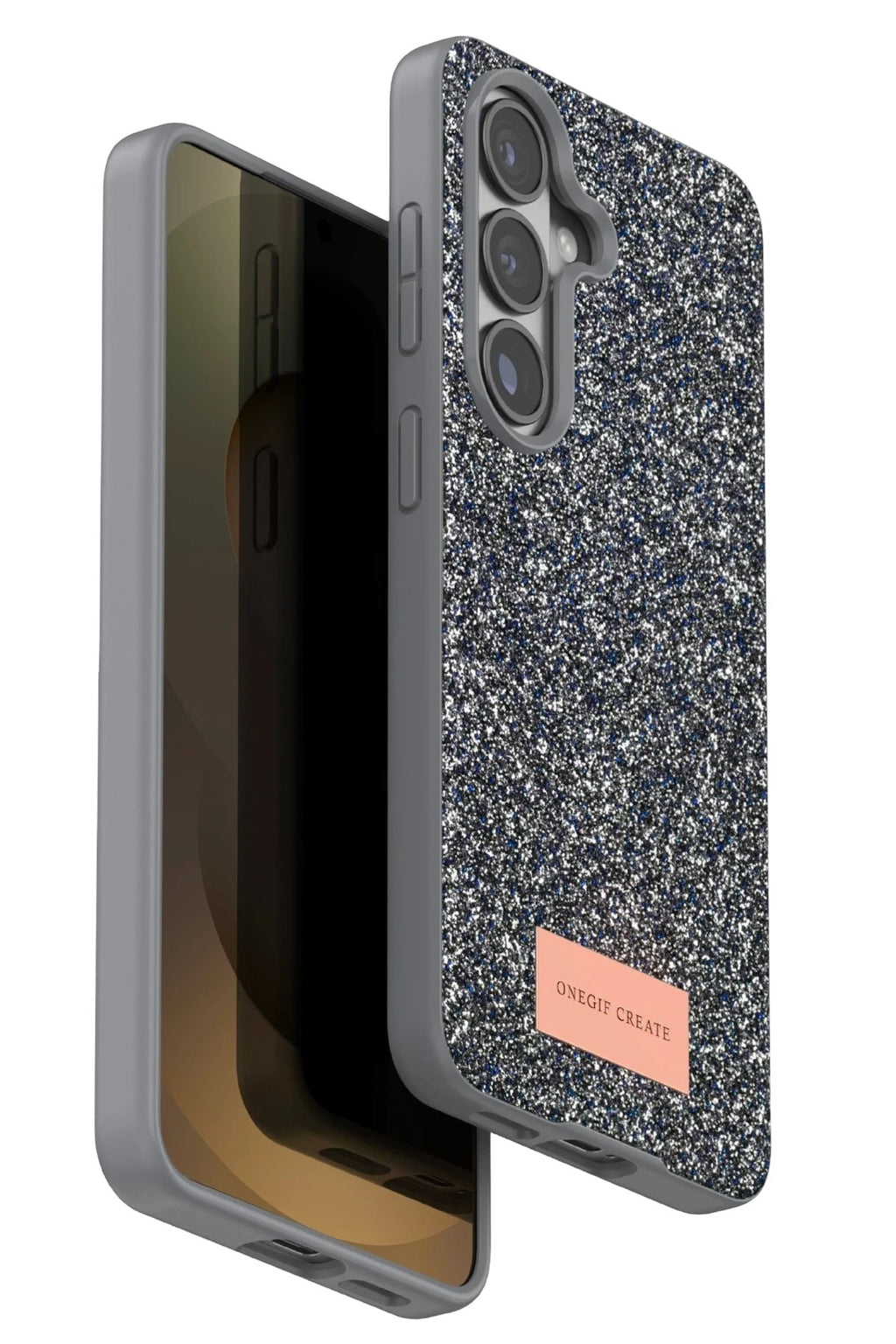Mey İthalat® Samsung Galaxy S26 Plus Bright Simli Kapak - Gümüş
