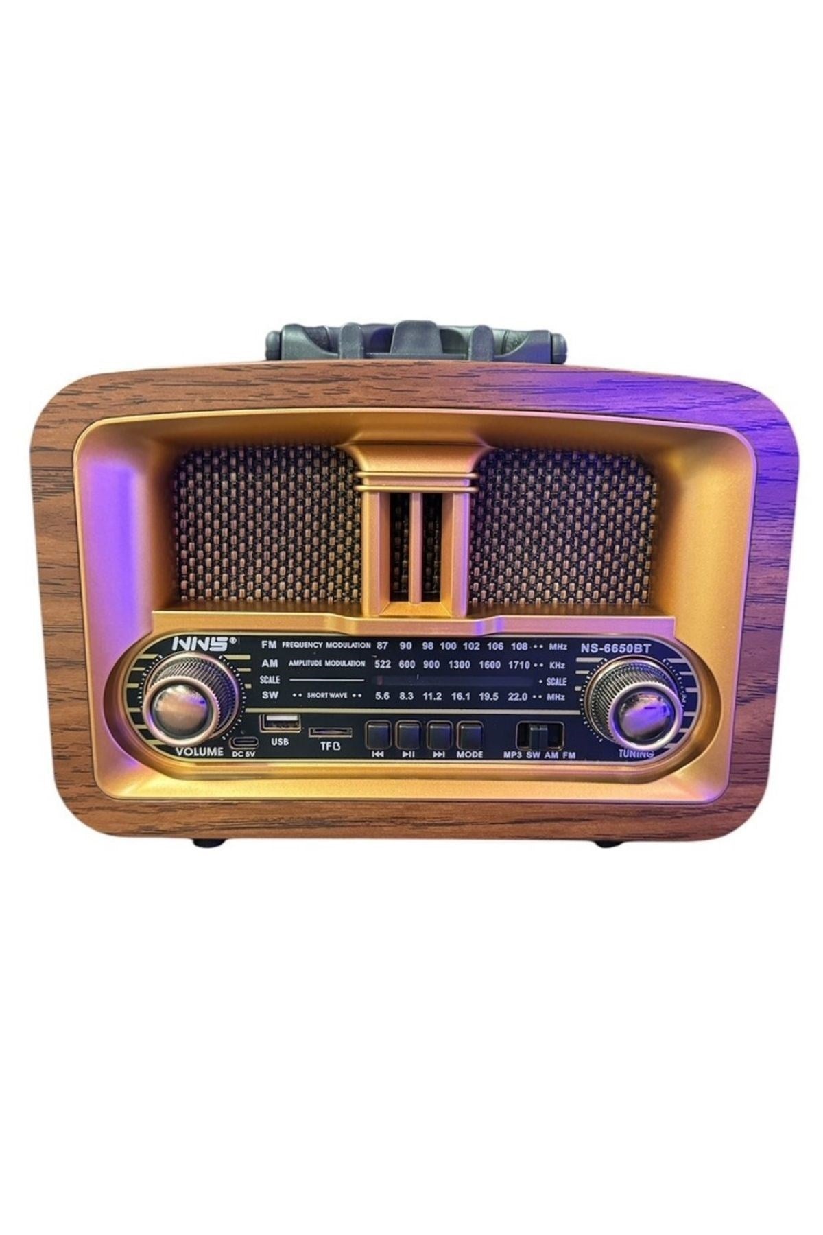 Taşınabilir Klasik AM/FM/SW Retro Ev Radyo USB ile Şarj Olabilen Retro Radyo