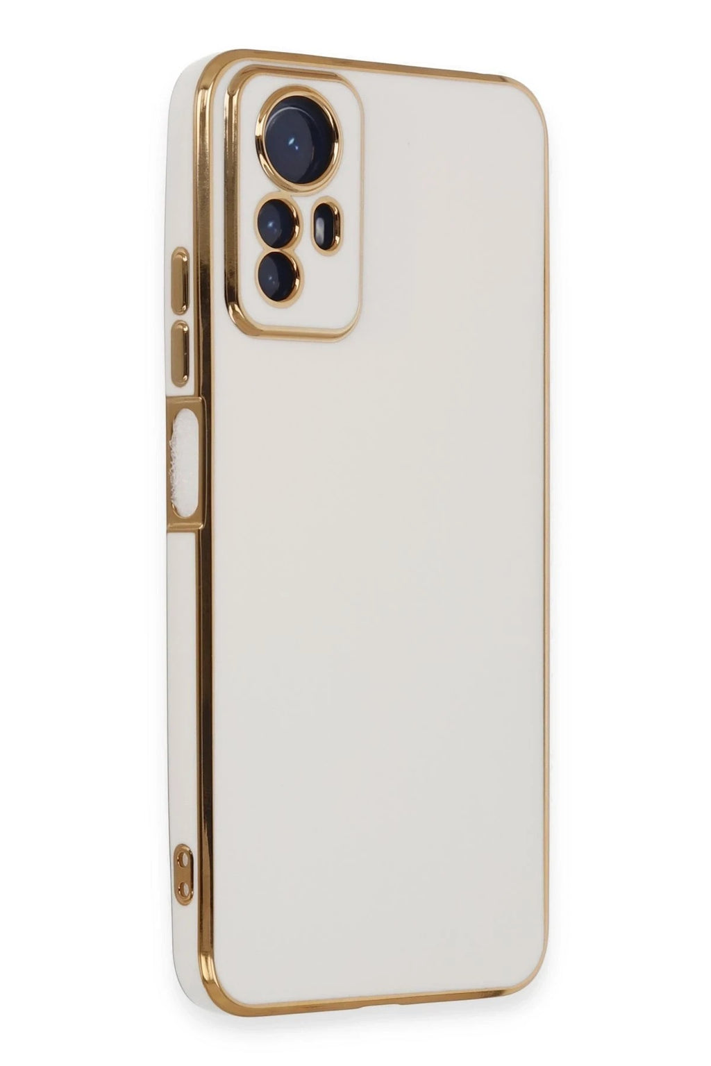 Mey İthalat® Redmi Note 12S Kılıf Volet Silikon - Beyaz