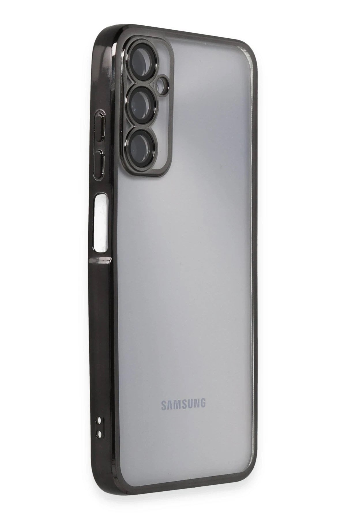 Mey İthalat® Samsung Galaxy A05S Kılıf Lensli Silikon - Siyah