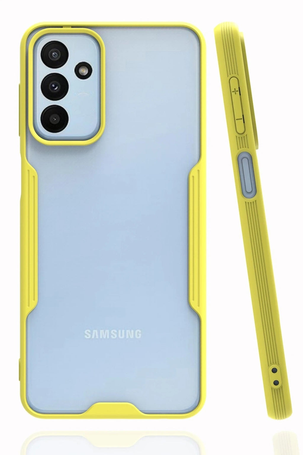 Mey İthalat® Samsung Galaxy A04S Kılıf Platin Silikon - Sarı