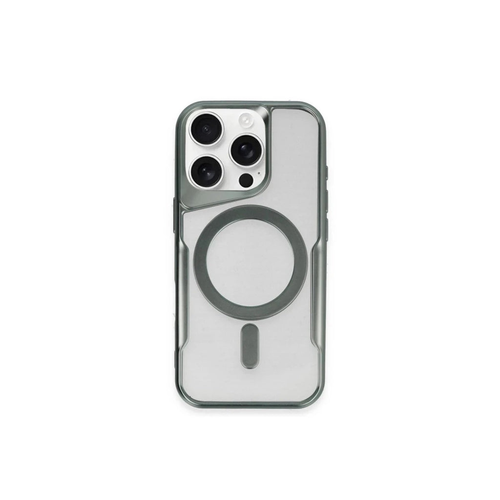 Mey İthalat® iPhone 11 Pro Max Kılıf Boyi Magsafe Silikon Kapak - Yeşil
